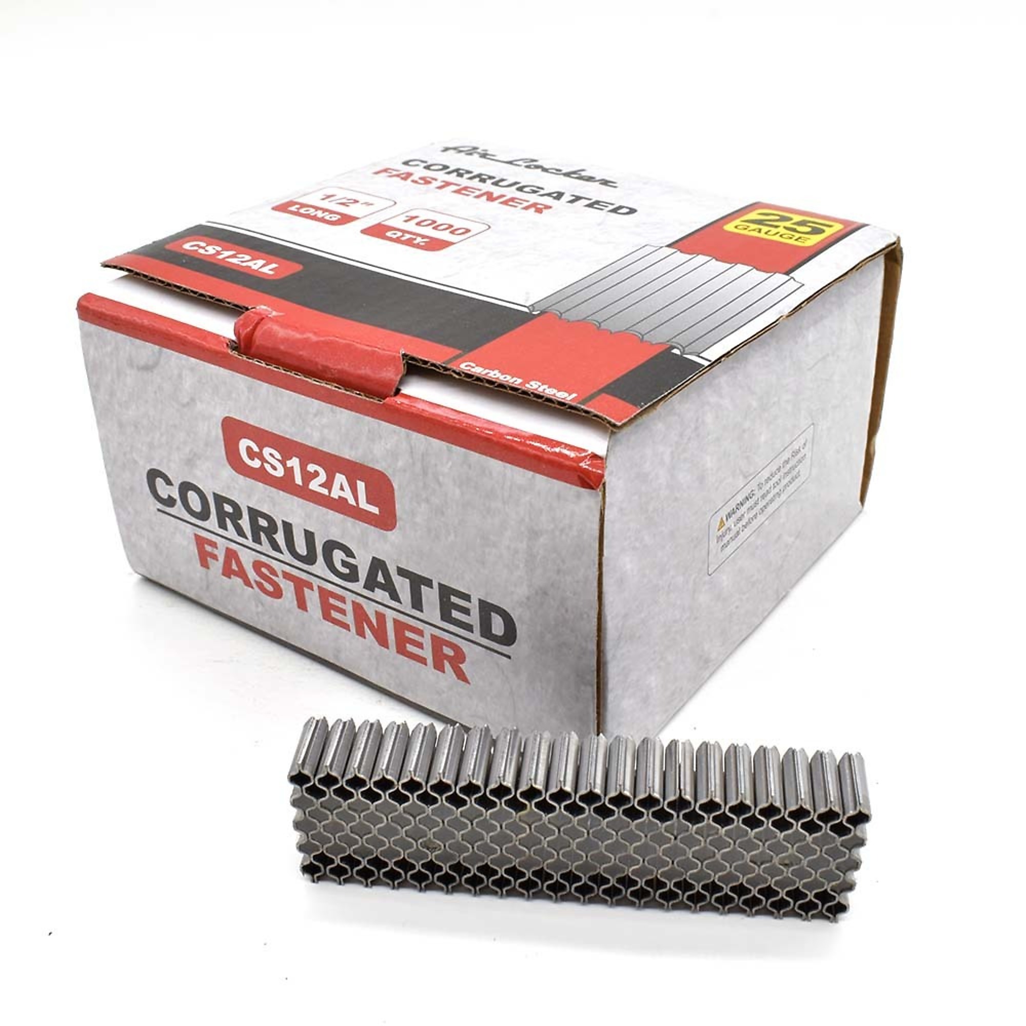 Air Locker CS12AL Corrugated 'W' Fastener Staples 1/2 Inch Long, 1000/Pack